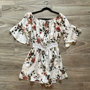 Floral Jumpsuit Shorts